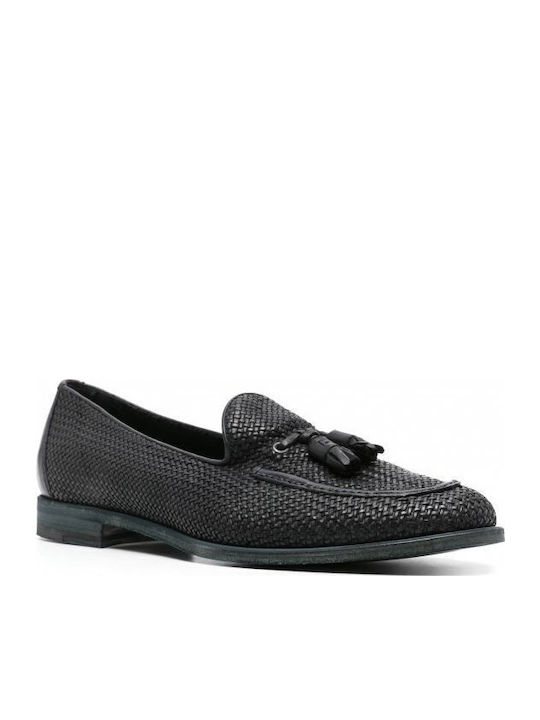 Δερμάτινα Ανδρικά Loafers σε Μπλε Χρώμα