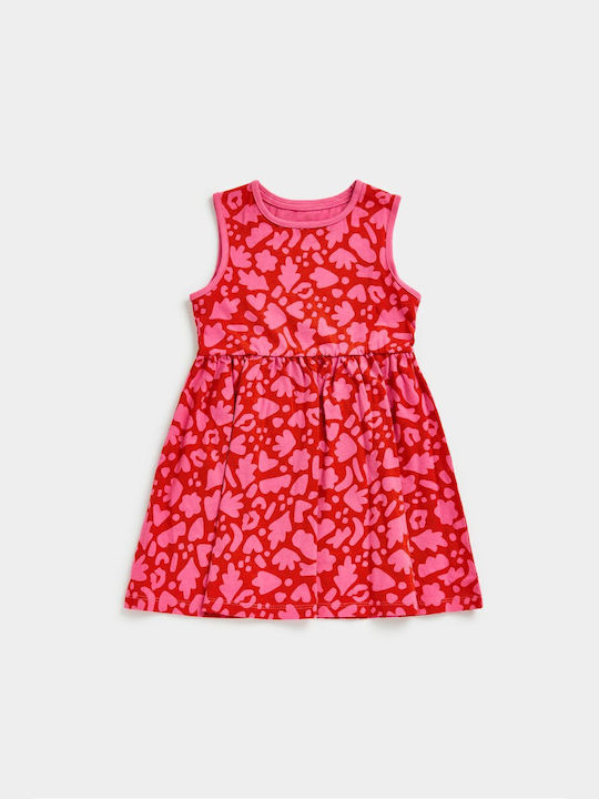 Girls Sleeveless Multicolour Dress