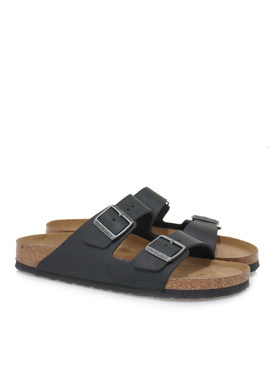 Birkenstock Piele Sandale pentru bărbați în Negru Culoare