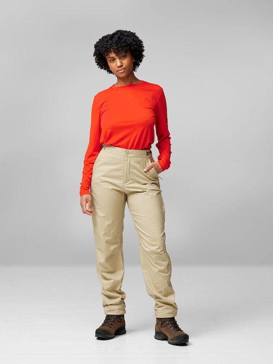 Fjallraven Abisko Women's Hiking Long Trousers Beige