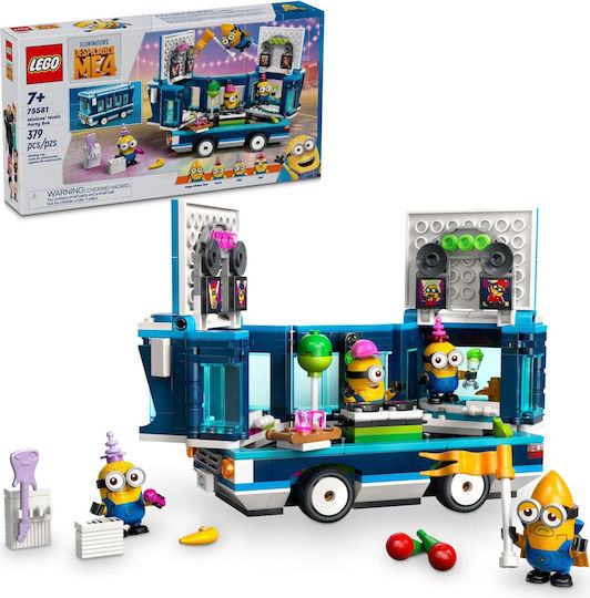 Lego Minions Music Party Bus pentru 7+ Ani 379buc