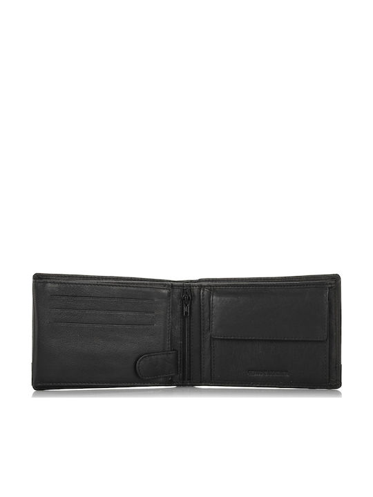 Leather Men's Wallet Classic with RFID Black