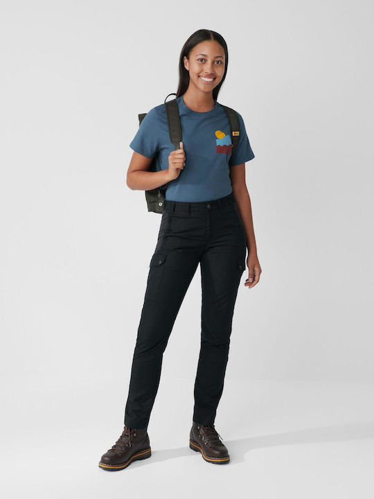 Fjallraven Stina Lang Hose Wandern Grün