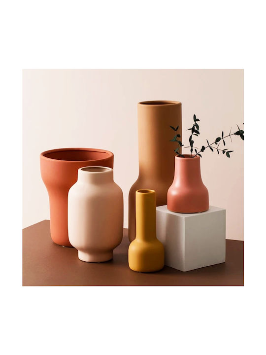 Decorative Vase Orange 18x18x40.3cm