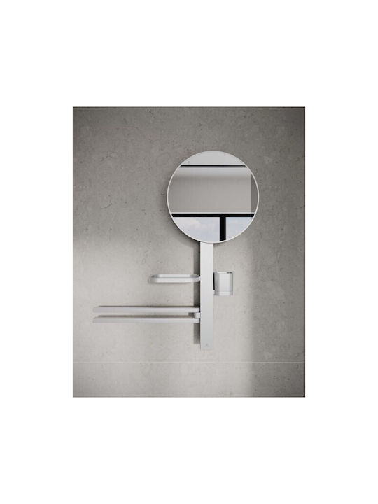 Ideal Standard Ράγα Μπάνιου Μονή Επιτοίχια με Βίδες ​70x70cm Ασημί