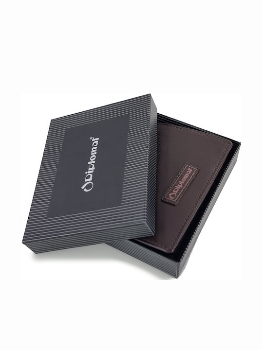Leather Men's Wallet Classic Brown