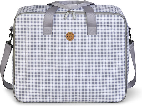 Saro Shoulder/Hand Diaper Bag Gray 50x3x18cm.
