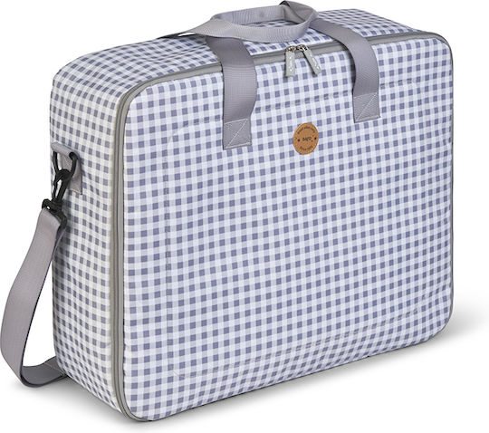 Saro Shoulder/Hand Diaper Bag Gray 50x3x18cm.