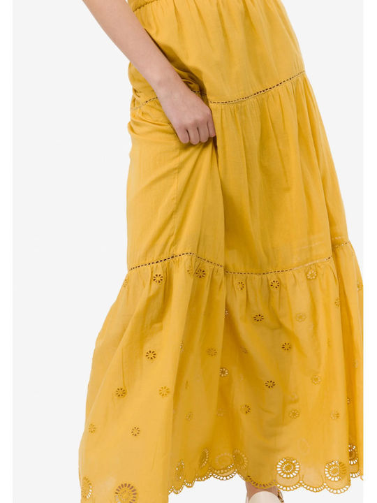 Tiffosi Maxi Skirt in Yellow color