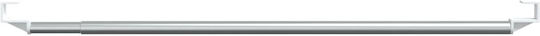 vidaXL Telescopic Shower Curtain Track Aluminium White Ø30mm 60cm