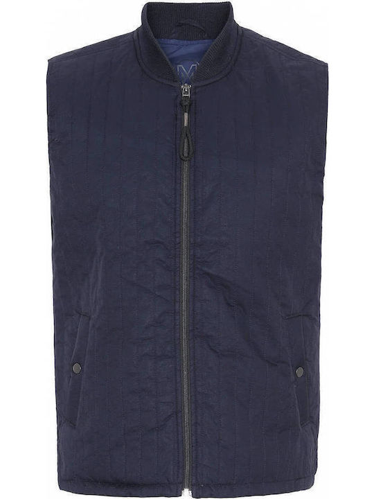 Ärmellos Jacke Puffer Marineblau