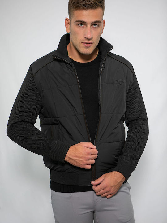 Side Effect Herren Jacke Lässig Schwarz