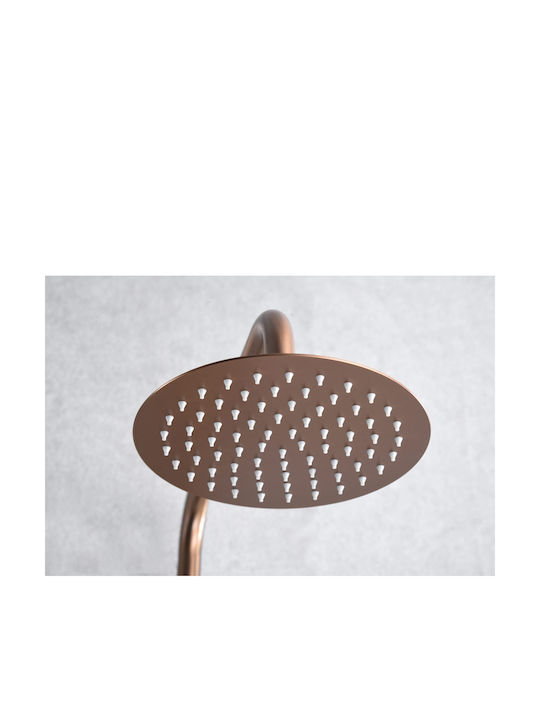 Imex Line Verstellbare Duschsäule mit Armatur 95-132cm Rose Gold