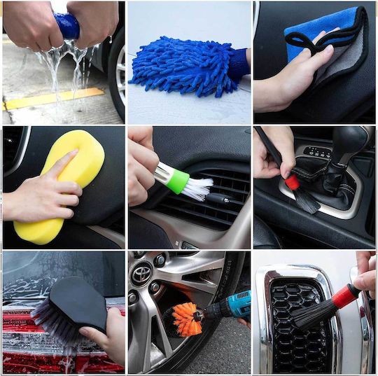Washing Set for Interior Plastics - Dashboard Car 18pcs