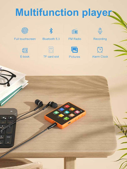 MECHEN M3 MP3 Player (32GB) cu ecran tactil TFT 2.4" Portocaliu