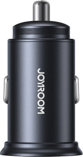 Joyroom JR-CCN04 Φορτιστής Αυτοκινήτου 60W 2.4A Γρήγορης Φόρτισης με Θύρες: 1xUSB 1xType-C Μαύρο Χρώμα