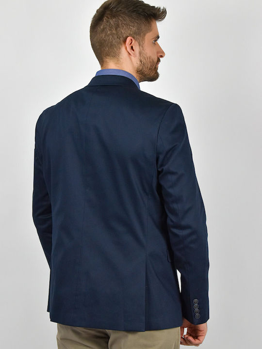 Men's Suit Jacket Slim Fit Blue