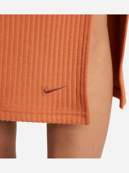 Sportswear Midi Φούστα Πορτοκαλί