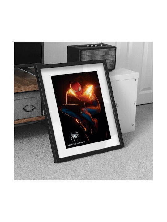 Walls Детска Рамка Litghning Spiderman от Дърво 30x40бр