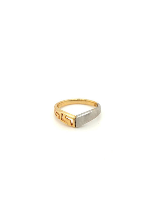 Women's Gold Ring K14 585° Myandros Bicolor