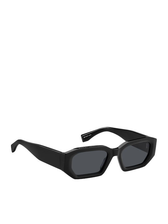 Tommy Hilfiger Unisex Sunglasses with Black Plastic Frame and Black Lens TJ0099/S 807/IR