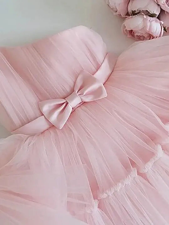 TakTakBaby Детска Рокля Тюлена Soft Pink