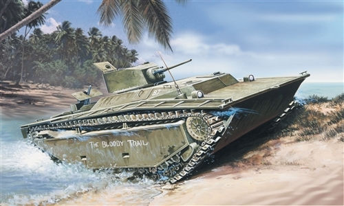 Italeri Lvt A Modeling Figure Tank in Scale 1:35
