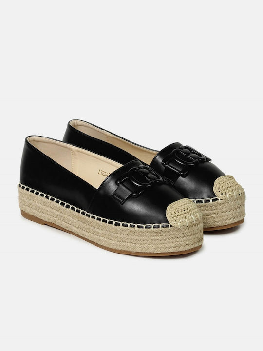 InShoes Damen Espadrilles in Schwarz Farbe