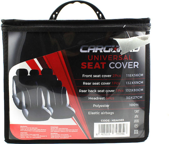 CarGuard Set Huse Auto Poliester Gri