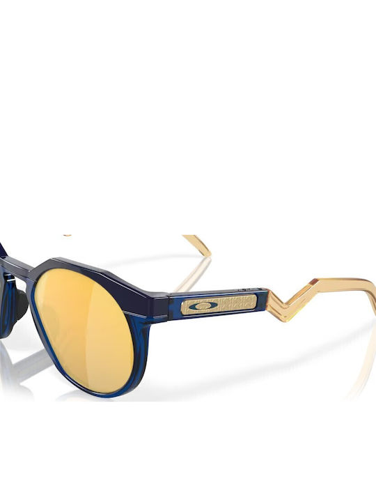 Oakley Prizm Men's Sunglasses with Blue Plastic Frame and Yellow Polarized Lens OO9242-11