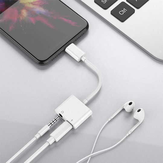 Convertor Retoo Lightning 3.5 Mm Lightning Alb