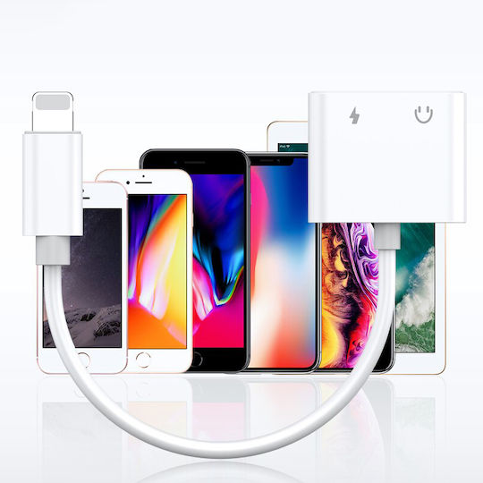 Convertor Retoo Lightning 3.5 Mm Lightning Alb