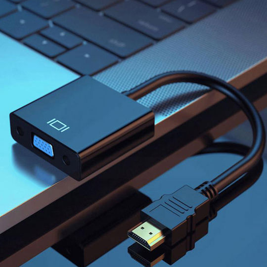 Retoo Converter Hdmi Male To Vga Female Black