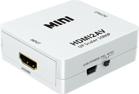 Retoo Av Adapter Hdmi To Rca Cinch Converter 1080p Usb Cable