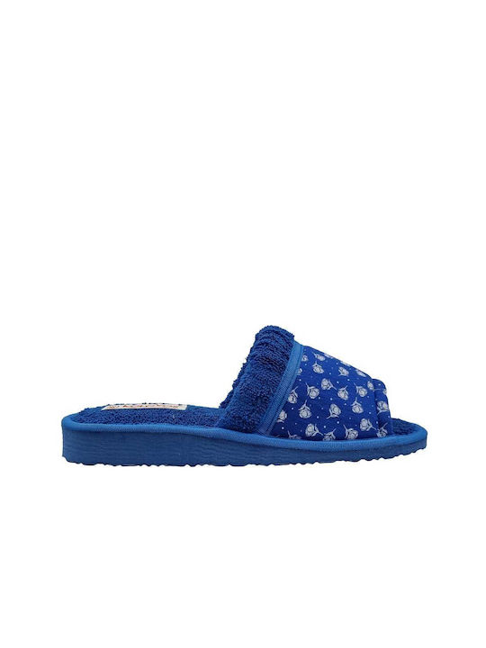 Kolovos 127-23 Winter Women's Slippers in Blue color