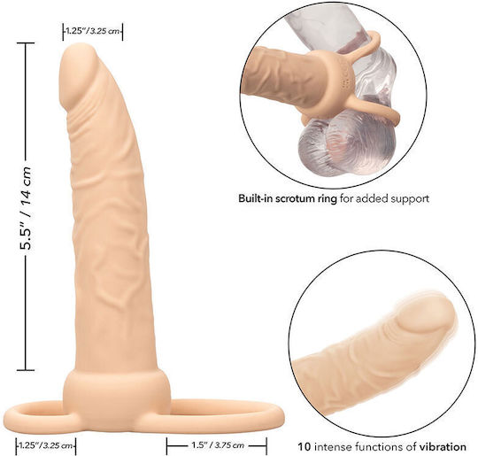 California Exotics Performance Maxx Rechargable Dual Penetrator Light Skin