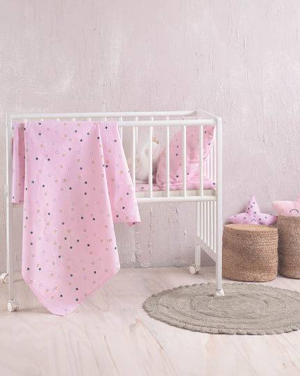 Rythmos Blaze Crib Bumpers Classic Inside Blaze Pink 43x200cm