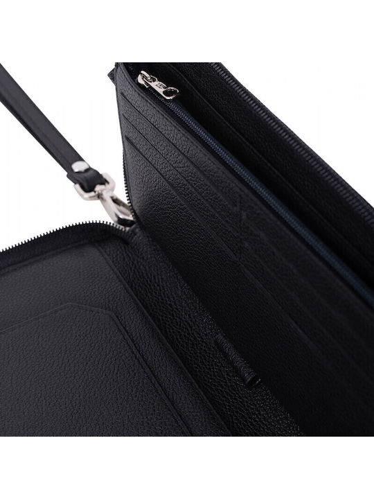 Leather Men's Wallet Classic with RFID Black