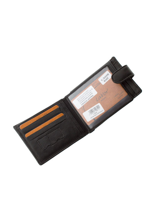 Δερμάτινο Ανδρικό Πορτοφόλι με RFID Μαύρο
