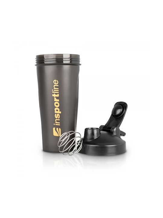 inSPORTline Shaker Πρωτεΐνης 600ml Πλαστικό / Ανοξείδωτο Μαύρο