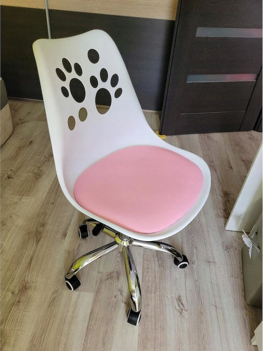 Desk Chair Print White 50x57x93.5cm