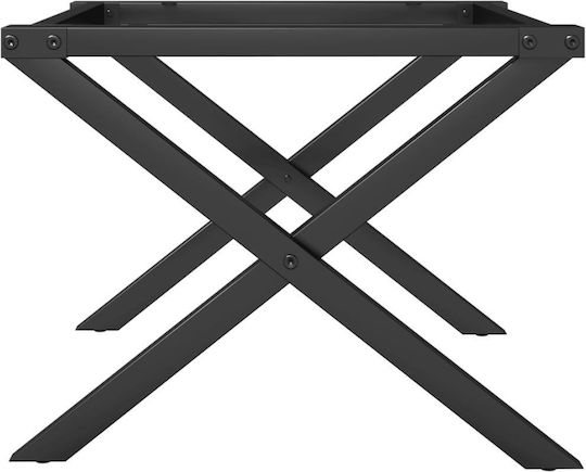 vidaXL Черен Мантеден Крак за Мебели Подходящ за Маса / Малка Маса 60x40x38см
