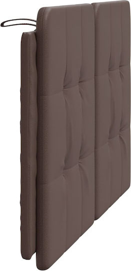 vidaXL Leather Brown Bed Headboard Cushion