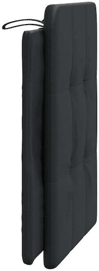vidaXL Kopfstütze für Bett mit Leder Schwarz 80x48cm