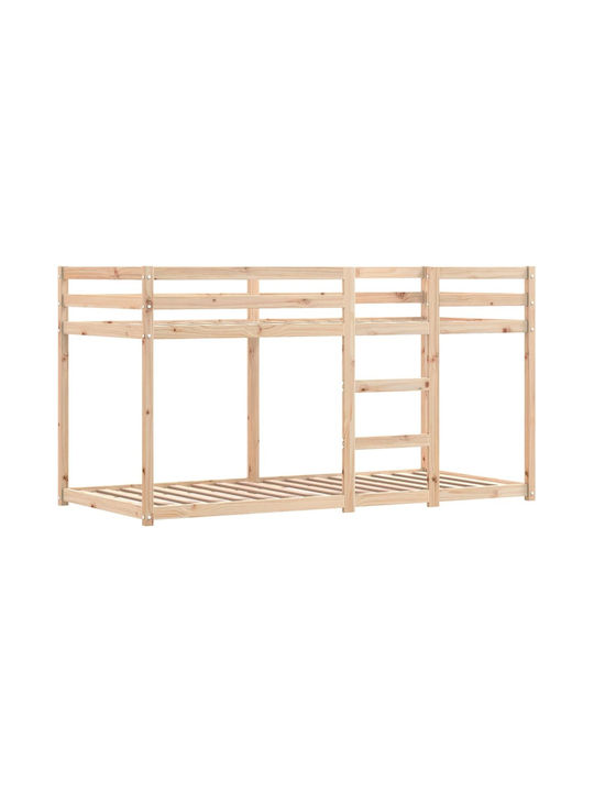 Kinderbett Hochbett Einzeln Blau für Matratze 90x190cm