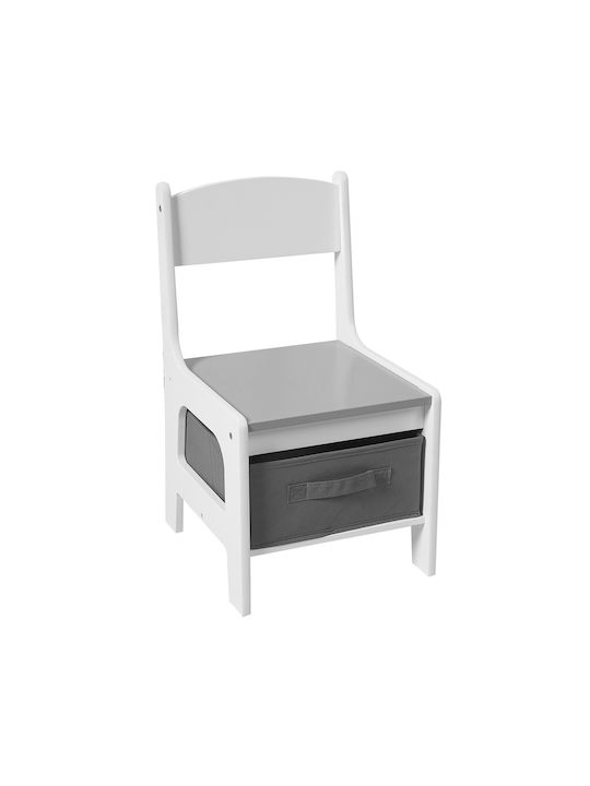 Kids Table Set with White Wooden Chairs