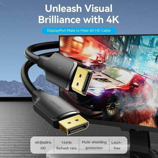 Vention DisplayPort-Kabel Männlich - DisplayPort-Männlich 5m Schwarz