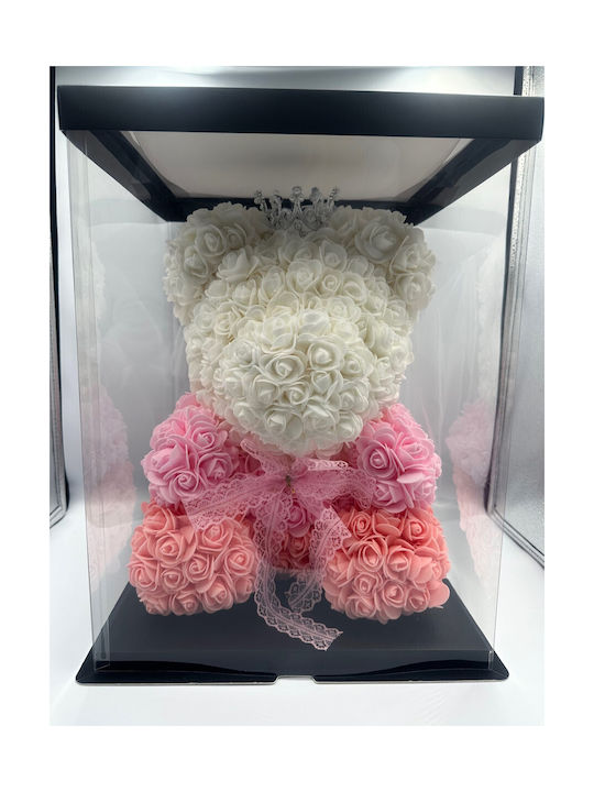 Mohicans Black Line Bear of Artificial Roses 40cm Mohicans Black Line Bear of Artificial Roses 40cm