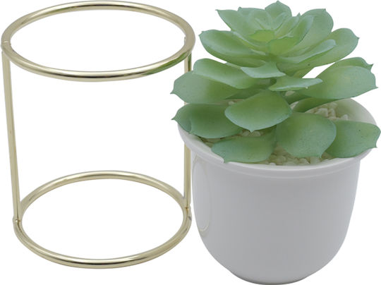 Künstliche Pflanze im Töpfchen Gold 18cm Uncle George
