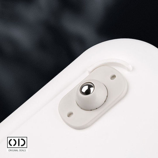 Roata de mobilier din Plastic Pvc White 4.5x2.7cm 4buc